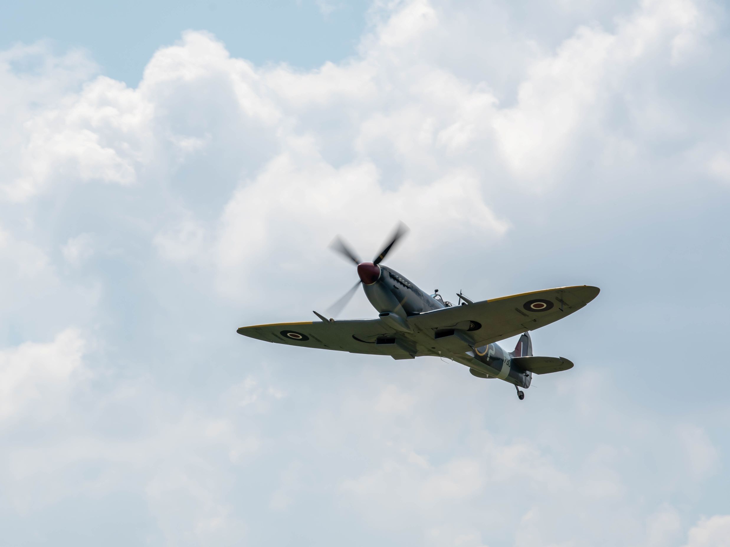 Spitfire aircraft flying in Virginia Beach, Virginia