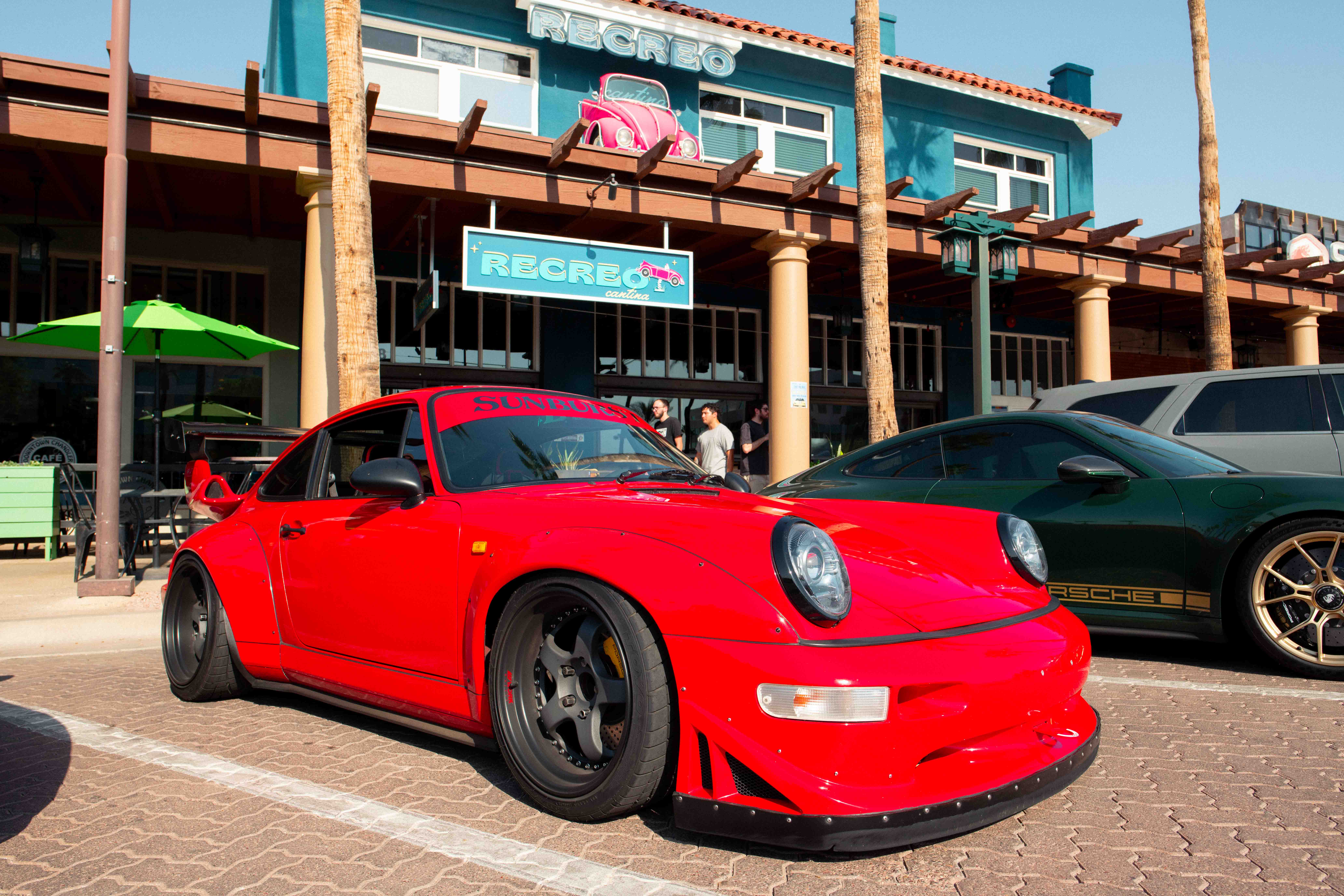 Porsche parked at a restaurant in Chandler, AZ